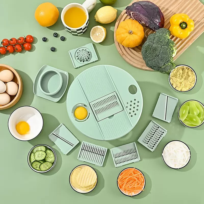 Fonvo Salad Spinner – 3-in-1 with Slicer & Strainer