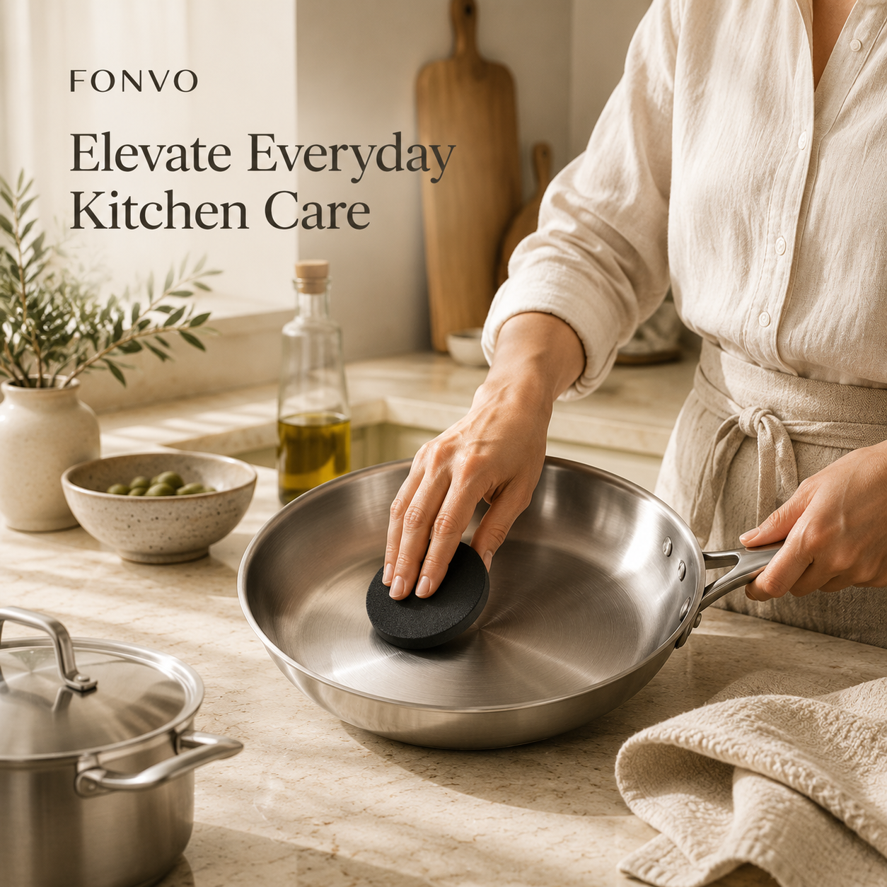 FONVO Sponge | Stainless Steel Cleaner
