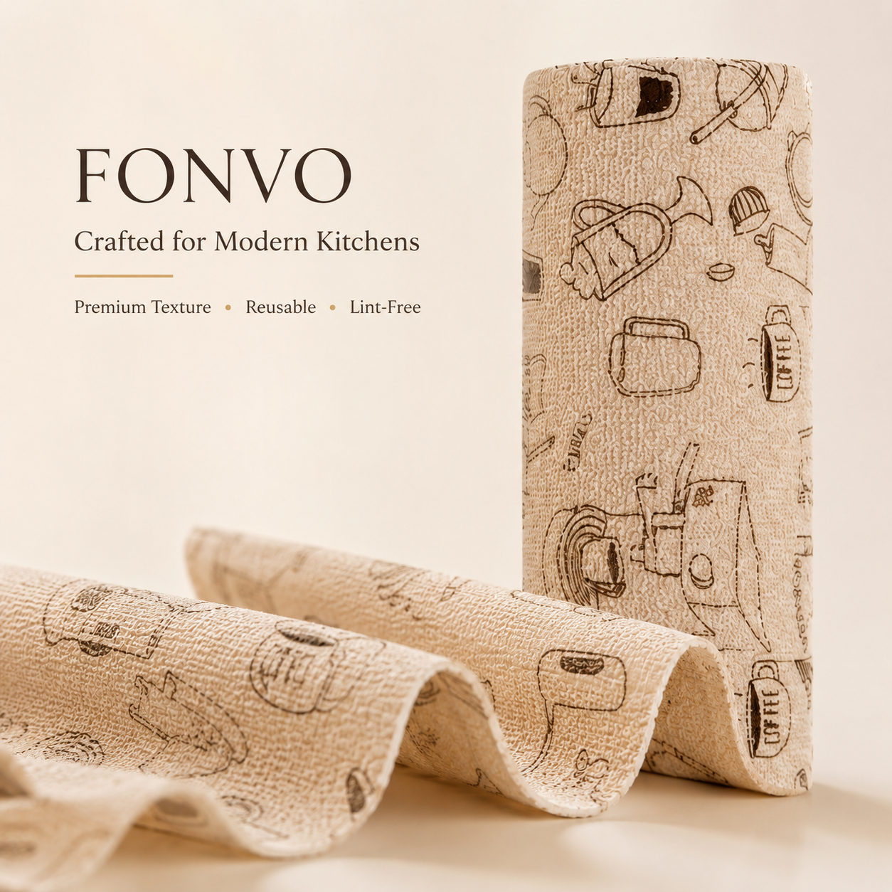 Fonvo Reusable Kitchen Cloth Roll