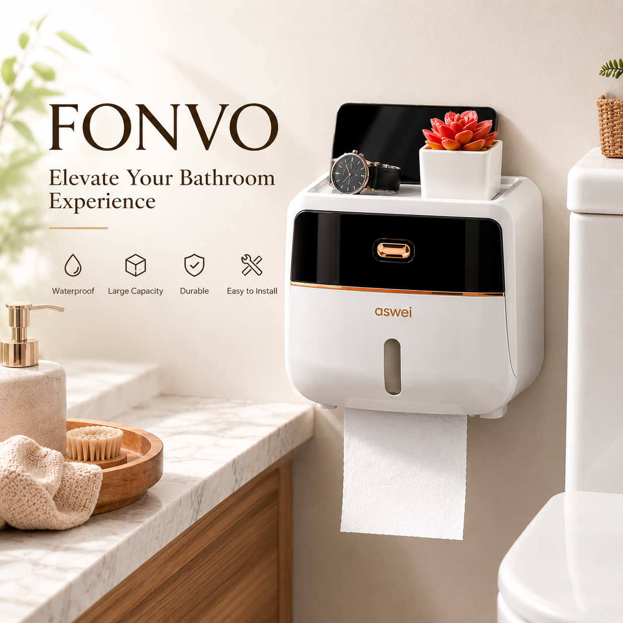 FONVO Bathroom Tissue Holder