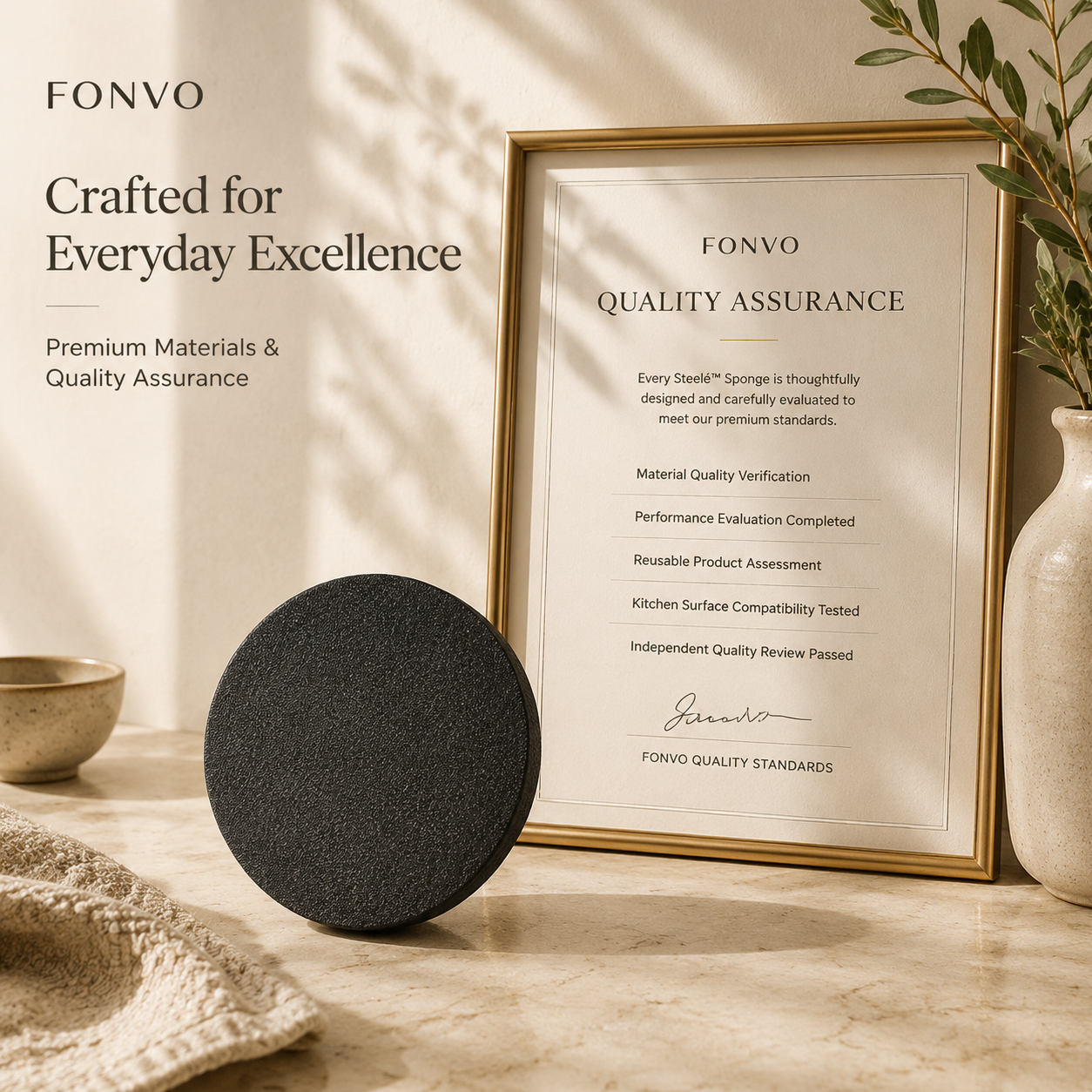 FONVO Sponge | Stainless Steel Cleaner