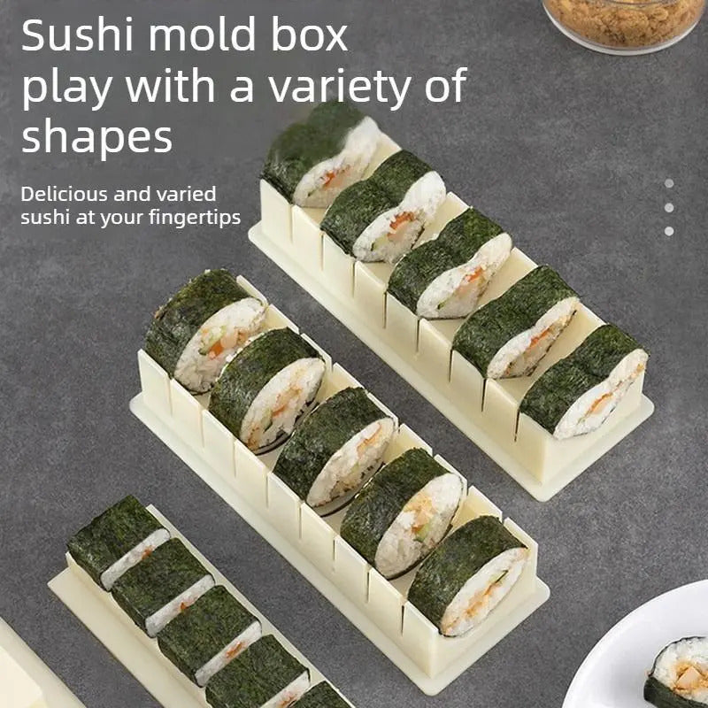 Sushi mold box, can make sushi of various shapes, making delicious and diverse sushi at your fingertips.