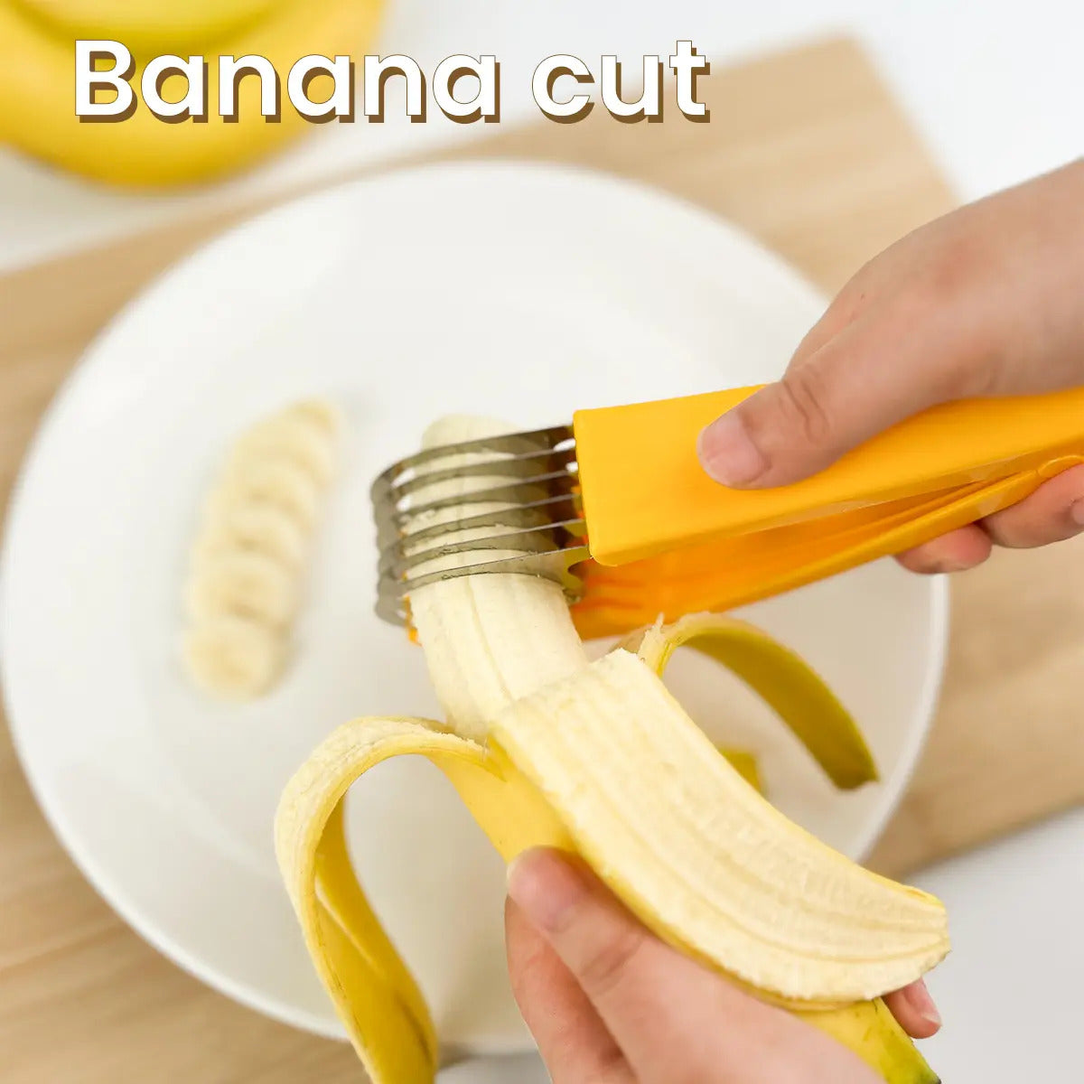 Fonvo multi purpose fruit and vegetable cutter for slicing bananas cucumbers ham and sausage kitchen camping tool